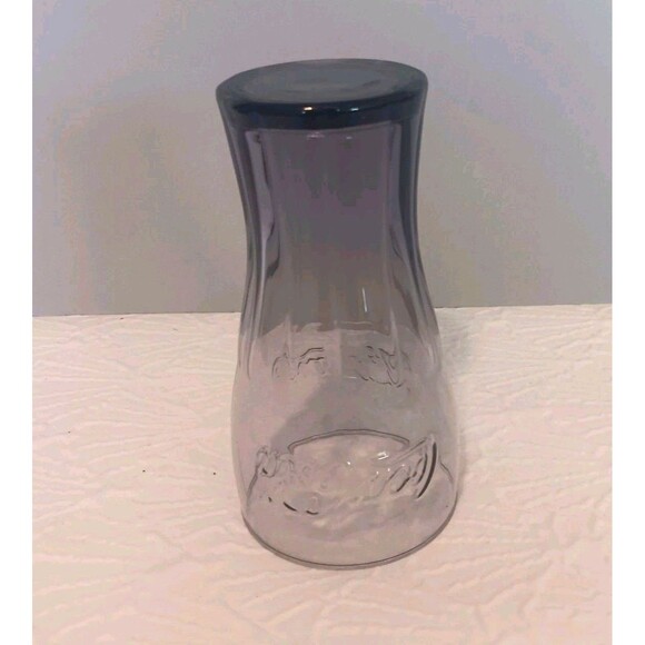 Vintage Libby Purple Amethyst Embossed Coca Cola Glass 6 tall 16oz - Picture 9 of 9